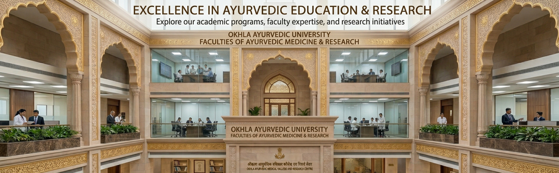 OAMCRC academic departments Ayurveda education Okhla